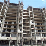 T1 Ninth Floor Roof Slab Concrete Work in Progress